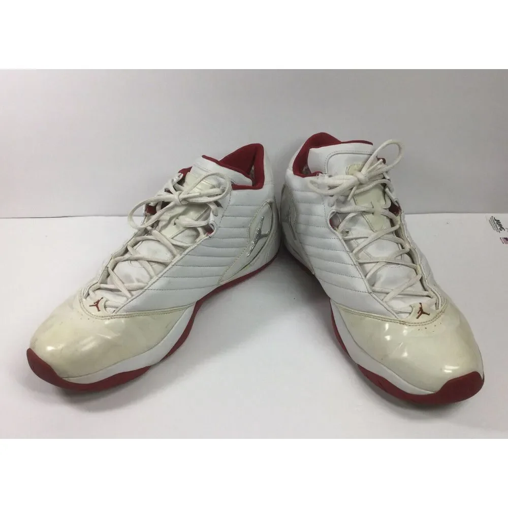 Air Jordan B-2rue Basketball Shoes Mens Size 14 white‎ red Sneakers 312523-104